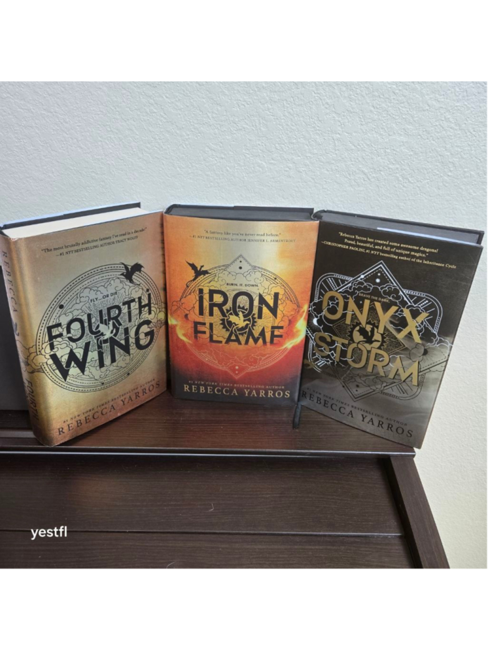 Rebecca Yarros Empyrean Series 1-3 | First Editions | Stenciled & Sprayed Edges